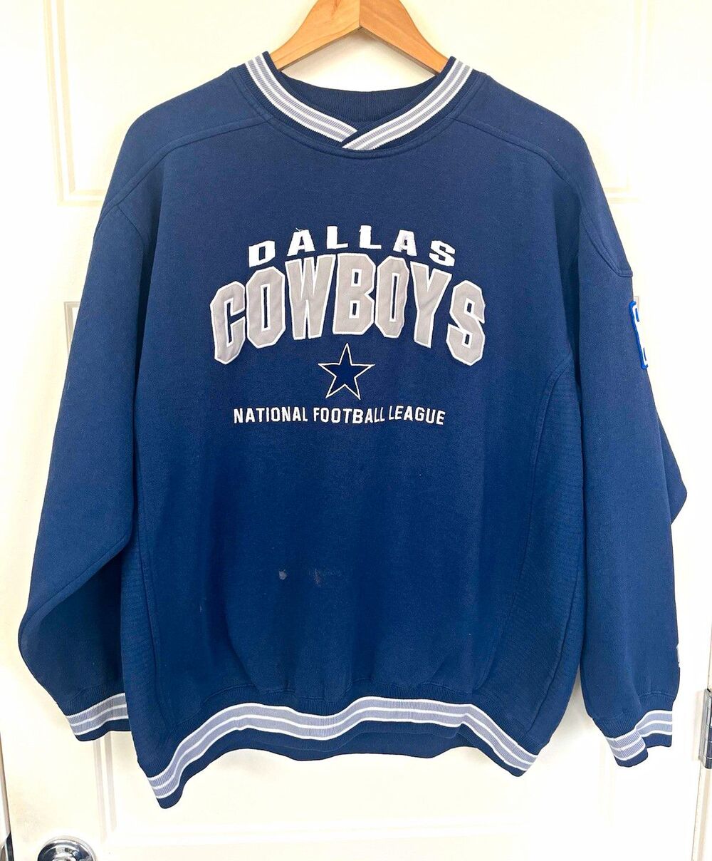 Vintage 90s Dallas Cowboys Sweatshirt Crewneck XL Navy Blue Lee Sport NFL